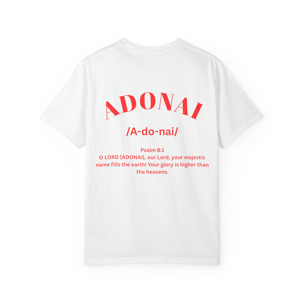 ADONAI - Garment-Dyed Unisex T-shirt